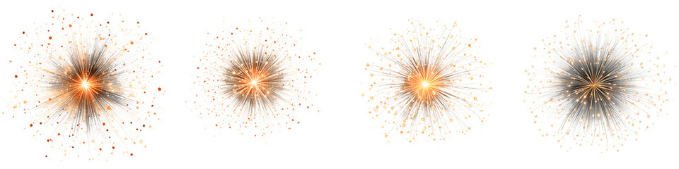 Golden Sparkler Firework Set - Festive Celebration Background