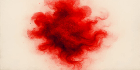 Abstract red smoke and flame texture with a watercolor paint design on a grunge background © Ashraful