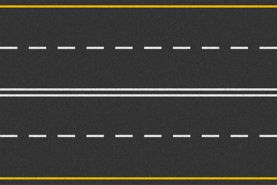 asphalt road for transport with markings stock cartoon vector illustration