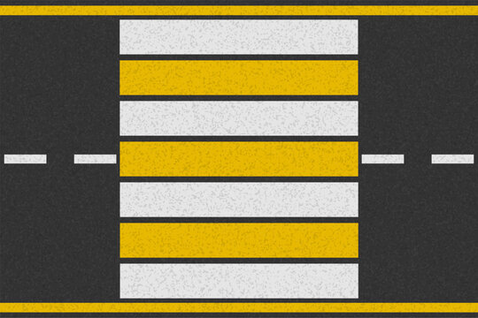 asphalt road for transport with markings stock cartoon vector illustration