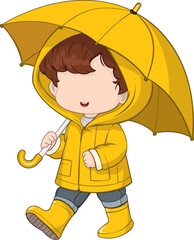 boy with umbrella