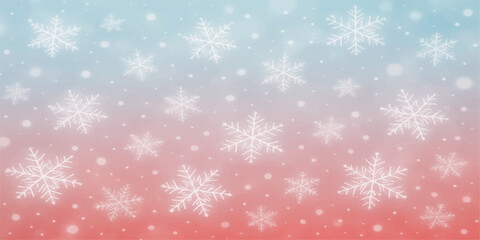 Abstract blue winter holiday background with sparkling snowflakes