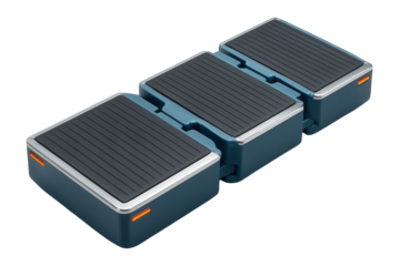 Modular barge with interlocking sections and flexible configuration