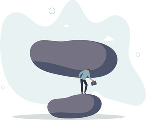 Burden, obligation to pay off, heavy stress problem or difficulty, work pressure thinking to make decision,human life.