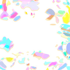 soft pastel pop art  abstract  background. playful elements pattern for happy time for baby or kid.