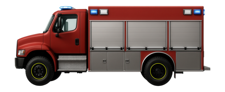 Hazardous materials response vehicle with decontamination equipment storage