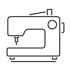 sewing machine line vector icon