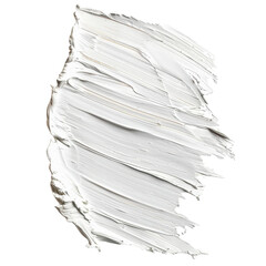 White paint smear on black back