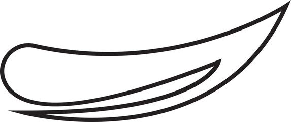 Swoosh Icon Vector, Speed Motion Swirl Curves, Dynamic Wave Tail Shapes, Minimal line Style, Monochrome Silhouette Graphic Bundle for Logo, Sport and Abstract Design isolated on transparent background