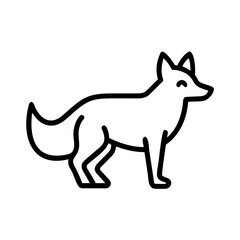 vector illustration of a fox