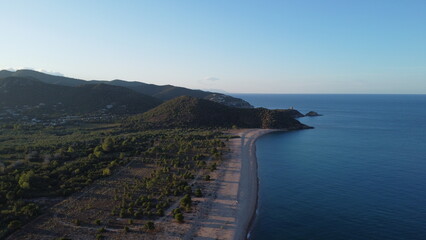 Fototapeta premium sand, earth and sea in Corsica