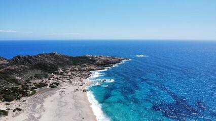 sand, earth and sea in Corsica