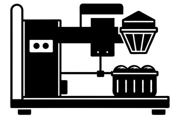 Vector illustration of a washing machine
