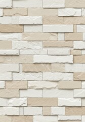 Obraz premium Beige and White Stone Veneer