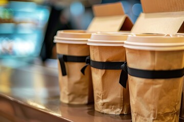 use of reusable or biodegradable packaging,  sustainable development concepts, ecology 