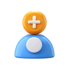 Obraz premium User Account Management with Add New Member Icon