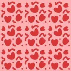 seamless pattern with hearts