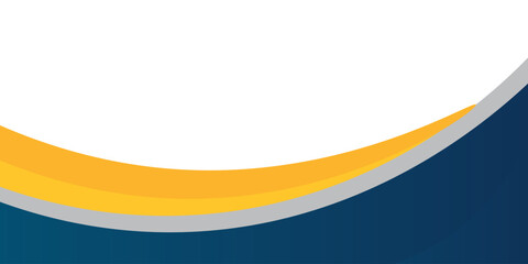 blue and yellow wavy shapes background. suitable for business poster, corporate banner, presentation, brochure, flyer,