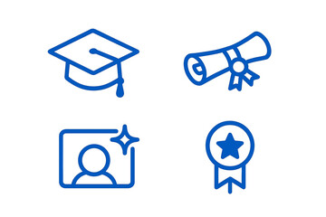 Graduation ceremony symbols showcasing achievement and recognition in education