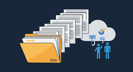 Organizing digital documents and files for efficient cloud data storage and sharing solutions