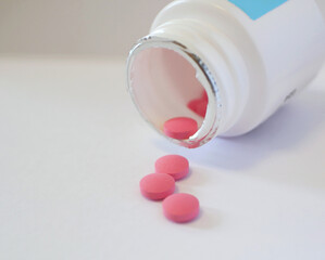 Beta blockers tablets pills in pot