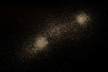 Sand, particles, roughness, layering, dust, starry sky, smoke, material