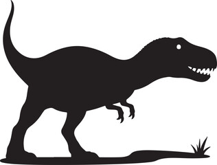 Majestic allosaurus dinosaur silhouette art for creative projects