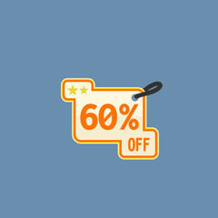Colorful 60% OFF promotion ta...