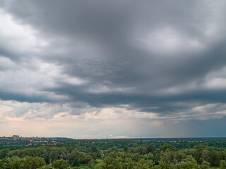 view on beautiful landscape in Ukraine