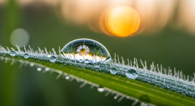 dew on a grass - Powered by Adobe