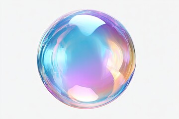 Colorful iridescent sphere