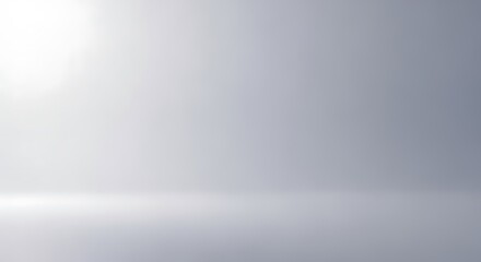 Obraz premium Abstract soft grey background with bright light effect for product presentation