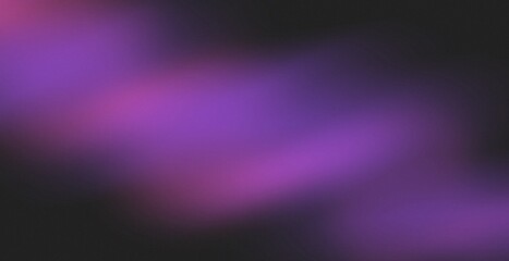 Dark black, blue, pink, and violet retro grainy texture background. Abstract vintage vibrant gradient color aurora with blurry effect black backdrop.