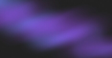 Dark black violet and blue retro grainy texture background. Abstract vintage vibrant gradient color aurora with blurry effect black backdrop.