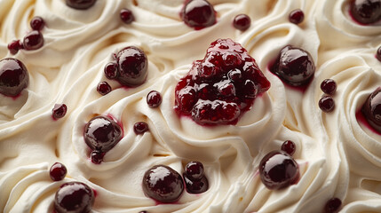 イチゴとクリームの甘いジェラート