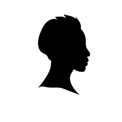 Woman face logo icon 