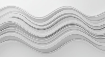 Abstract wavy shapes in light gray