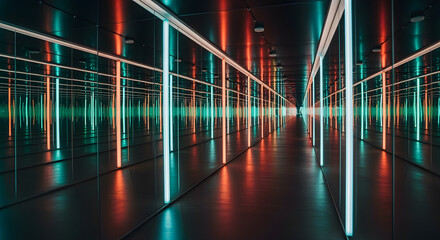 light trails in a tunnel