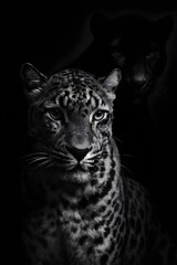 close up portrait of a leopard