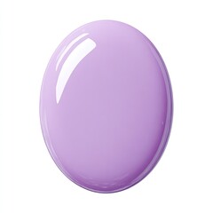 Obraz premium Oval-shaped, glossy, light purple cosmetic product