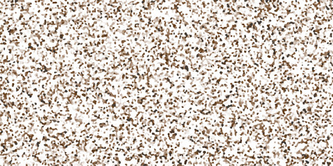 Seamless texture of old stone wall with a heap of healthy brown buckwheat groats. terazzo pattern.