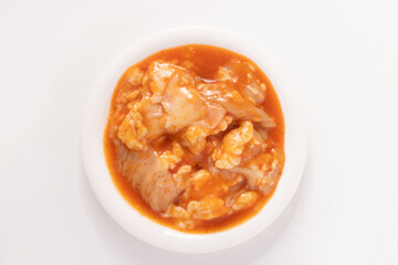 牛ホルモン　シマ腸　（コチュジャン味）