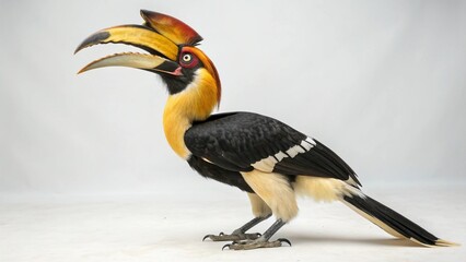 Obraz premium Hornbill on studio background