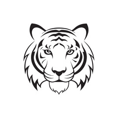 tiger logo vector line art