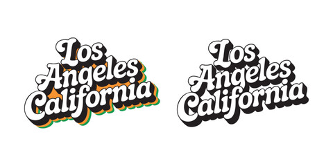 Los angeles California design for prints, t-shirts and more. Vector illustration on white background.