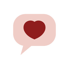 Heart icon design template isolated