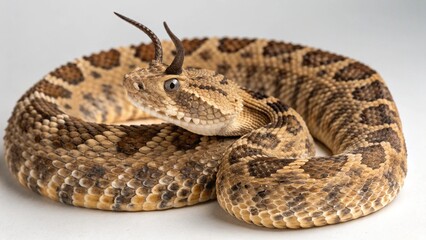 Horned Adder on studio background