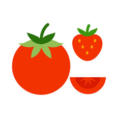 tomato icon vector illustrations fresh and ripe art