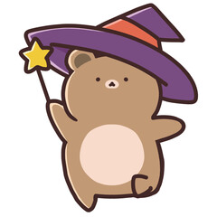 ハロウィン仮装しているクマ