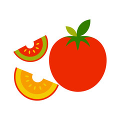 tomato icon vector illustrations fresh and ripe art